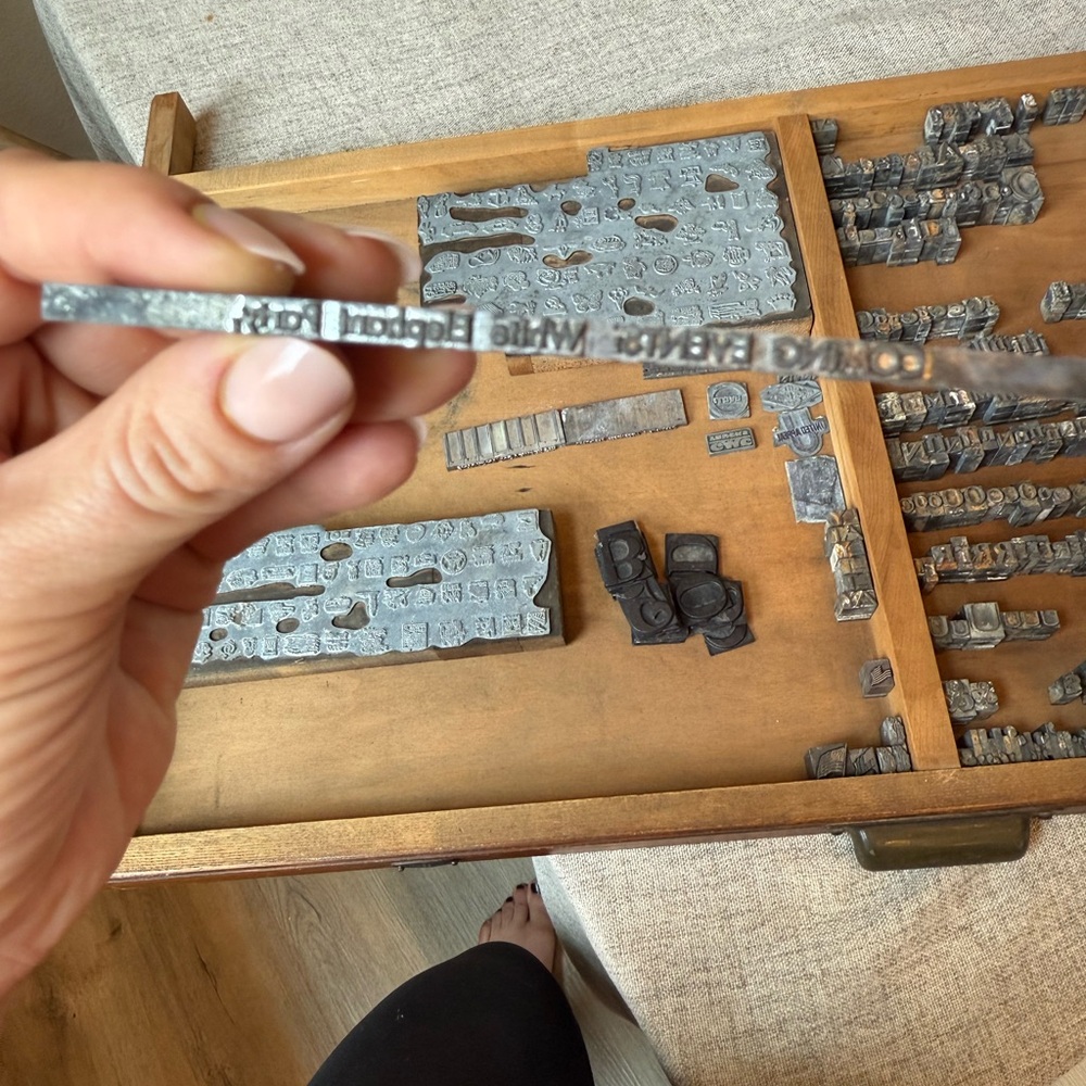 Vintage Metal Letterpress Typeset Collection